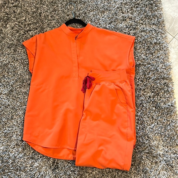 Figs Other Figs Scrub Set Sunset Orange Poshmark